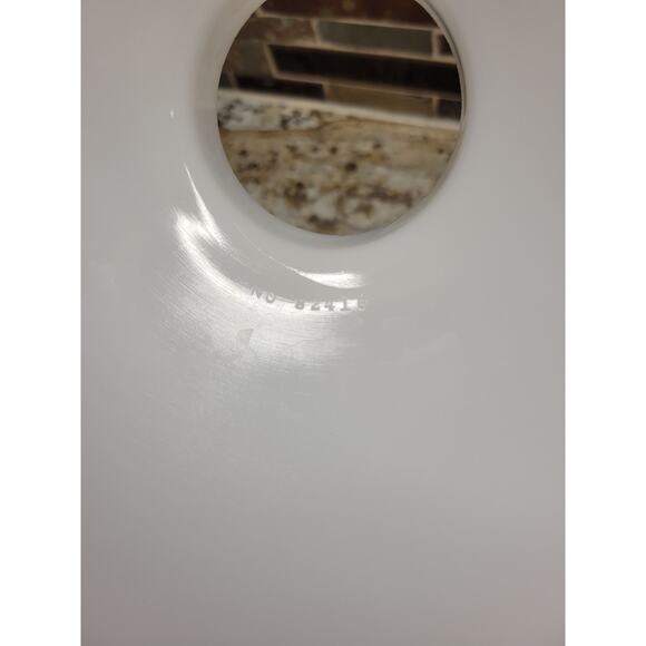 Vintage Light Shade White Milk Glass, Textured Waffle Weave  82416 Replacement - Picture 5 of 5